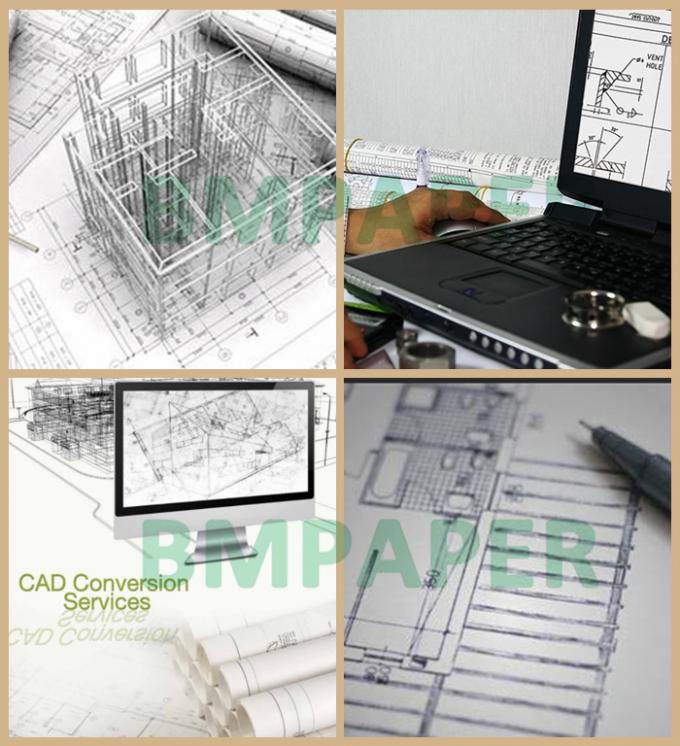 20LB niet bekleed CAD Document voor HP-Printer Clear Image 30“ Kern 36“ x 500ft 3“
