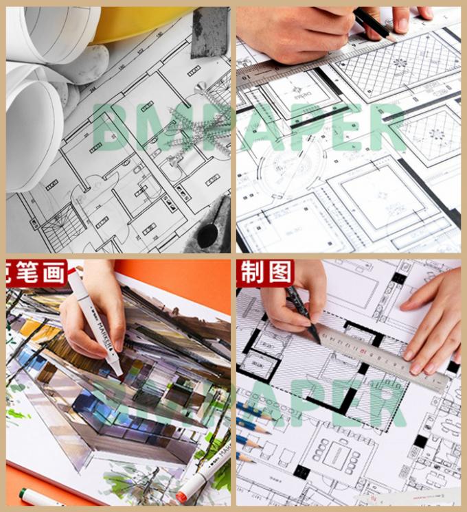 CAD van HP 20lb Technisch Document die voor Tekeningenhoge snelheid 30“ x 150ft drukken