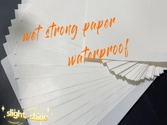65 gm wit waterdicht, aan één zijde bedekt natte-hardheidspapier voor bieretiketten