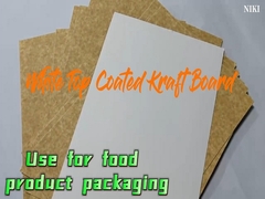 300 gm Goed drukstabiliteit Eenszijdig bekleed kraftbord voor voedselverpakking