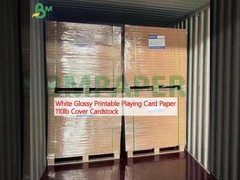Wit Glanzend Afdrukbaar Kaartpapier 110lb Cover Cardstock