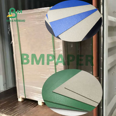De groenachtig blauwe Zwarte Kleur bedekte Pulp 1mm 1.2mm 1.5mm van Kompresgrey backing board sheet recycled met een laag