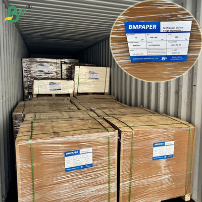 75gsm 80gsm Zak Bruin Kraftpapier Voor Cementzakken 65 x 100cm Rekbaar