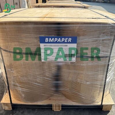80gsm Brown Kraft Ribbed Paper Roll Package 55cm Width, Medium Quality