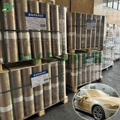 50gsm Kraft Spray Masking Paper Voor Autolakken Waterdicht 60cm x 50m
