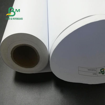 24“ x 150ft 92 Helderheids20lb CAD Plotterdocument Niet bekleed Bandbroodje 2“ Kern
