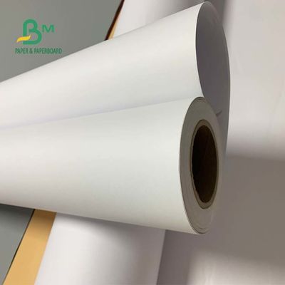 92 helderheid 24“ x 300ft 20lb-CAD Bankpost Niet bekleed Wit Broodje