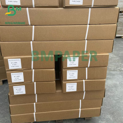 Inkjet-Plotterdocument 2 Opgeruimd Wit 20LB-Bandbroodje 2“ Kern 24“ Breedte