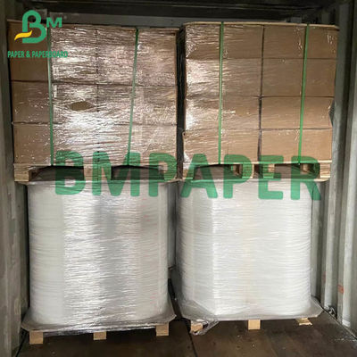 60gsm het Verpakkende Document van kraftpapier Broodje 15mm 19mm Breedte voor Straw Paper Striped Red Color