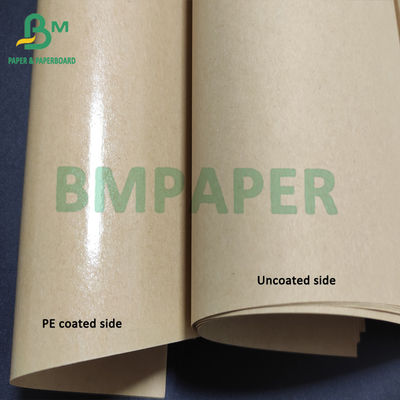 Enige PE bedekte het Document van de Kopvoorraad, Bruin Kraftpapier-Document 70g + 15g-PE Voedselrang met een laag