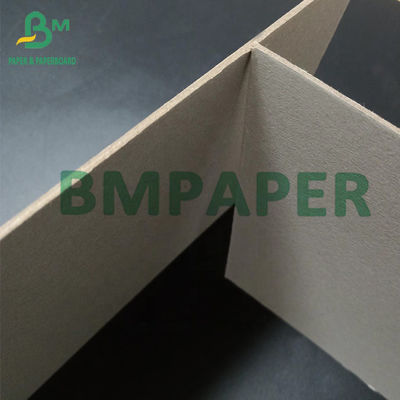 Gerecycleerde Pulp 0.4mm - 2mm Dikke Dubbele Kanten Grey Paper Board For Folders