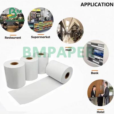 65gsm ATM Machine Printer Thermisch Pos-papierrol voor supermarkt 80 x 80 mm