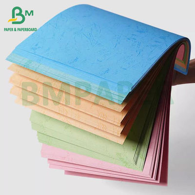 Kleurrijk ongecoat 230 gm leergraanpapier A4 A3+ bindend dekselpapier
