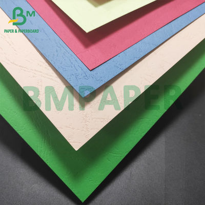 Kleurrijk ongecoat 230 gm leergraanpapier A4 A3+ bindend dekselpapier