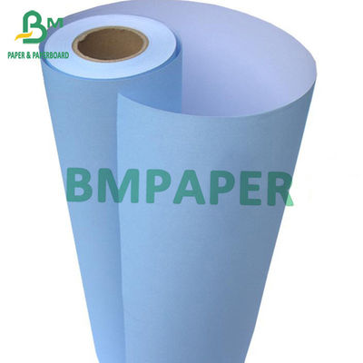 80 gram inkjet printer papier blauw, wit aan één kant 880 mm x 50 m 100 m 150 m roll core 2