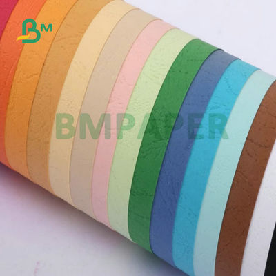 Groen Blauw Rood 230gm 260gm Lederen Textured Embossed Paper Voor Boekenbekleding 31x43 inch