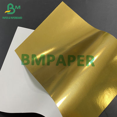 Goud gemetalliseerd etiketteringspapier voor bierflessen Etiketten natte sterkte Eco-vriendelijk lichtgewicht papier