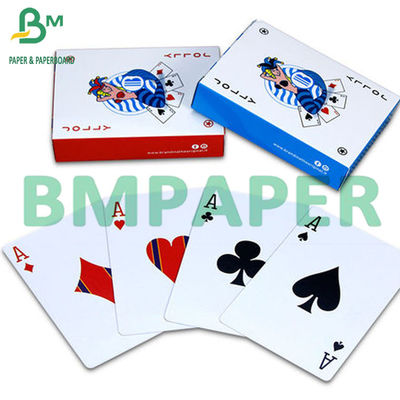 300 gram Blauw Core Base Poker Paper C2S Glanzend Karton Scratch Card spelen