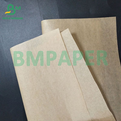 Bruin oliebestendige en waterdicht voedselgraad papier aanpasbare grootte oliebestendige 33 / 35 / 38 / 40 / 50g