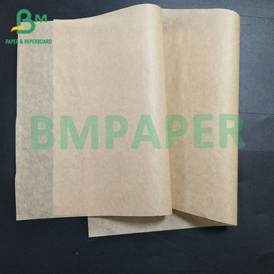 Bruin oliebestendige en waterdicht voedselgraad papier aanpasbare grootte oliebestendige 33 / 35 / 38 / 40 / 50g