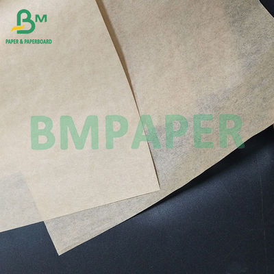 Bruin oliebestendige en waterdicht voedselgraad papier aanpasbare grootte oliebestendige 33 / 35 / 38 / 40 / 50g