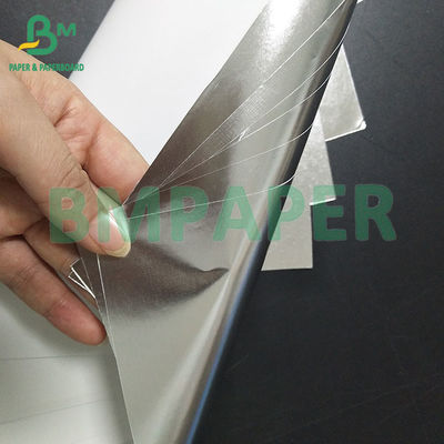 Vochtbestendig en waterdicht Zilver gealuminiseerd natte sterkte gemetalliseerd papier Voor het afdrukken van bieretiketten