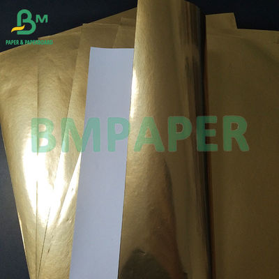 Groothandel Metalen Papier Vacuüm Zilver Aluminisated Wet Strength Metalized Paper Voor Drinken Label Paper Printing