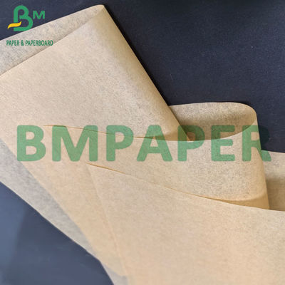 40 gm Eenzijdig glanzend oliebestendige MG ongebleekt bruin geribd kraftpapier