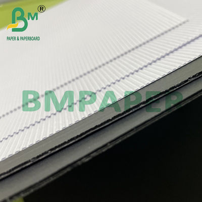 20 x 28&quot; lichtgewicht wit zwart gegolfd karton F fluitpapier voor verpakking