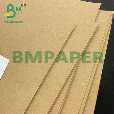Bruin kraftpapier PE-gelamineerd kartonnen dienblad voor voedselcontainers