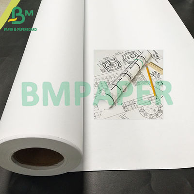 20LB 24&quot;×150&quot; CAD INK JET ROLLS Bond Wit 80gsm Plotter Paper Voor Engineering Paper