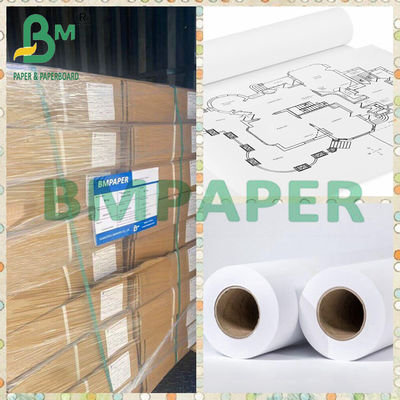 24&quot; x 150ft 20lb wit gebonden papier CAD Inkjet rollen voor technische tekening