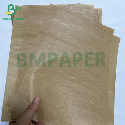 Recyclebare 40g premium eenzijdige glanzende bruine kraftzak papierrol