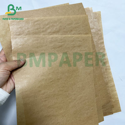 Recyclebare 40g premium eenzijdige glanzende bruine kraftzak papierrol