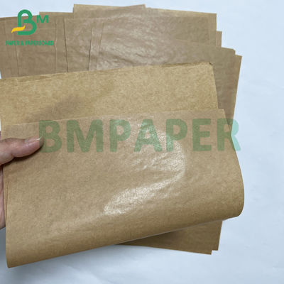 40 grs voedselveilig eenzijdig hoogwaardig glanzend bruin zakje kraftpapier
