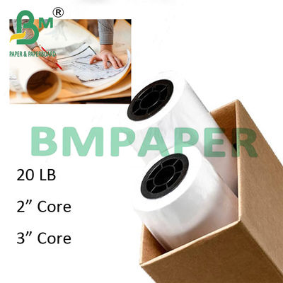 24&quot; x 150ft 2&quot; Core 20lb Plotting Paper voor CAD tekening 5 rollen / case