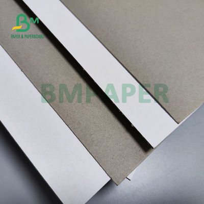 900 gm One Face Oncoated White Offset Cardboard Grijze rug voor ringbinders