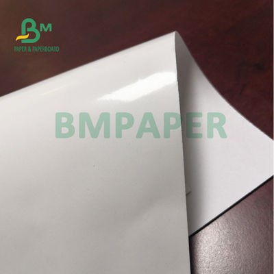 80 gram C1S Hoog glanzend bedekt wit papier voor drankenetiketten 70 x 100 cm