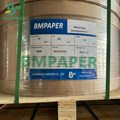 Wit vetvast papier kit3 Hoogwaardig voedselverpakkingspapier roll 325 mm 650 mm Breedte