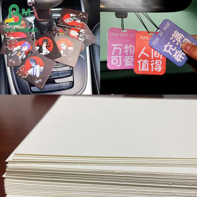 1.8mm 2.0mm Auto Air Freshener Paper Uitstekende Absorptie Hoogdichtheid Katoen Karton 70x100