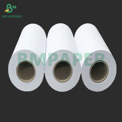 20LB grootschalig, niet-gecoat wit gebonden papierrolletje voor inkjetprinters 24&quot; x 150&quot;