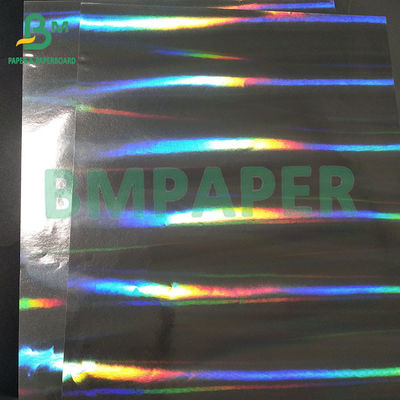 70 gm 763 mm Afdrukbaarheid Zilveren natte sterkte Aluminiserend bierlabel Holografisch papier