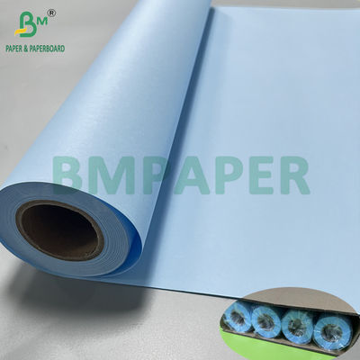 Dubbelzijden Blauw 80g Engineering Ontwerp Blauw Papier Rollen 24" x 50 yards