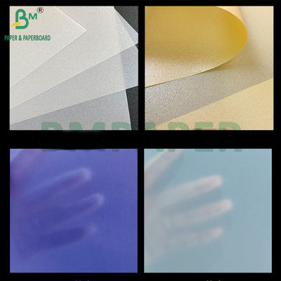 110 gram kleurenpapier 787 mm bij 1092 mm halftranslucent geperleerd goudsplinterpapier