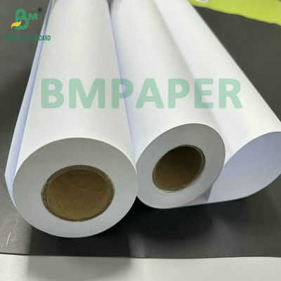 80 gram wit, ongecoat, ingenieursrol papier met een kern van 36 inch x 50 yards.