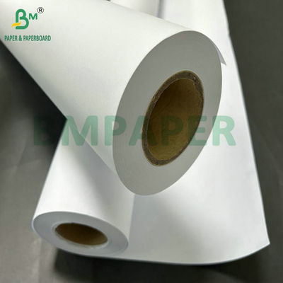 80 gram wit, ongecoat, ingenieursrol papier met een kern van 36 inch x 50 yards.
