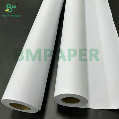 80 gram wit, ongecoat, ingenieursrol papier met een kern van 36 inch x 50 yards.