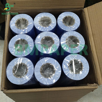 20LB 24&quot; Single Side Bright Blue Violet CAD Plotter Engineering Bond Paper rollen
