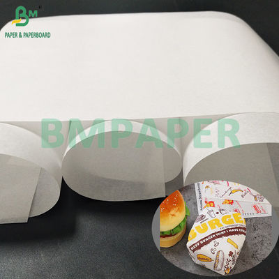 40 gm Witte Kraft vetvast hamburgerverpakkingspapier