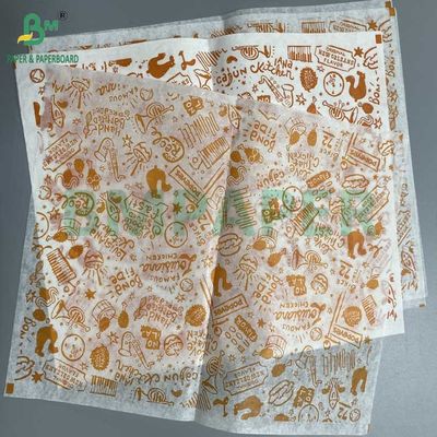 40g 50g eenzijdig met was bedekt papier Voedingsmiddelenverpakkingspapier Wit Zwart Kraft Koffiekleur
